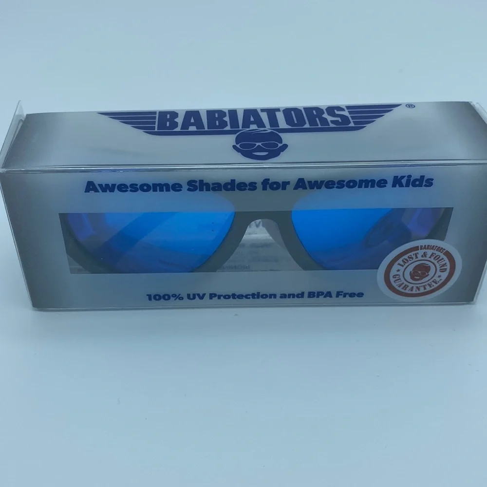 Babiators Aviator Unisex Sunglasses Ages 3-5 Blue Steel